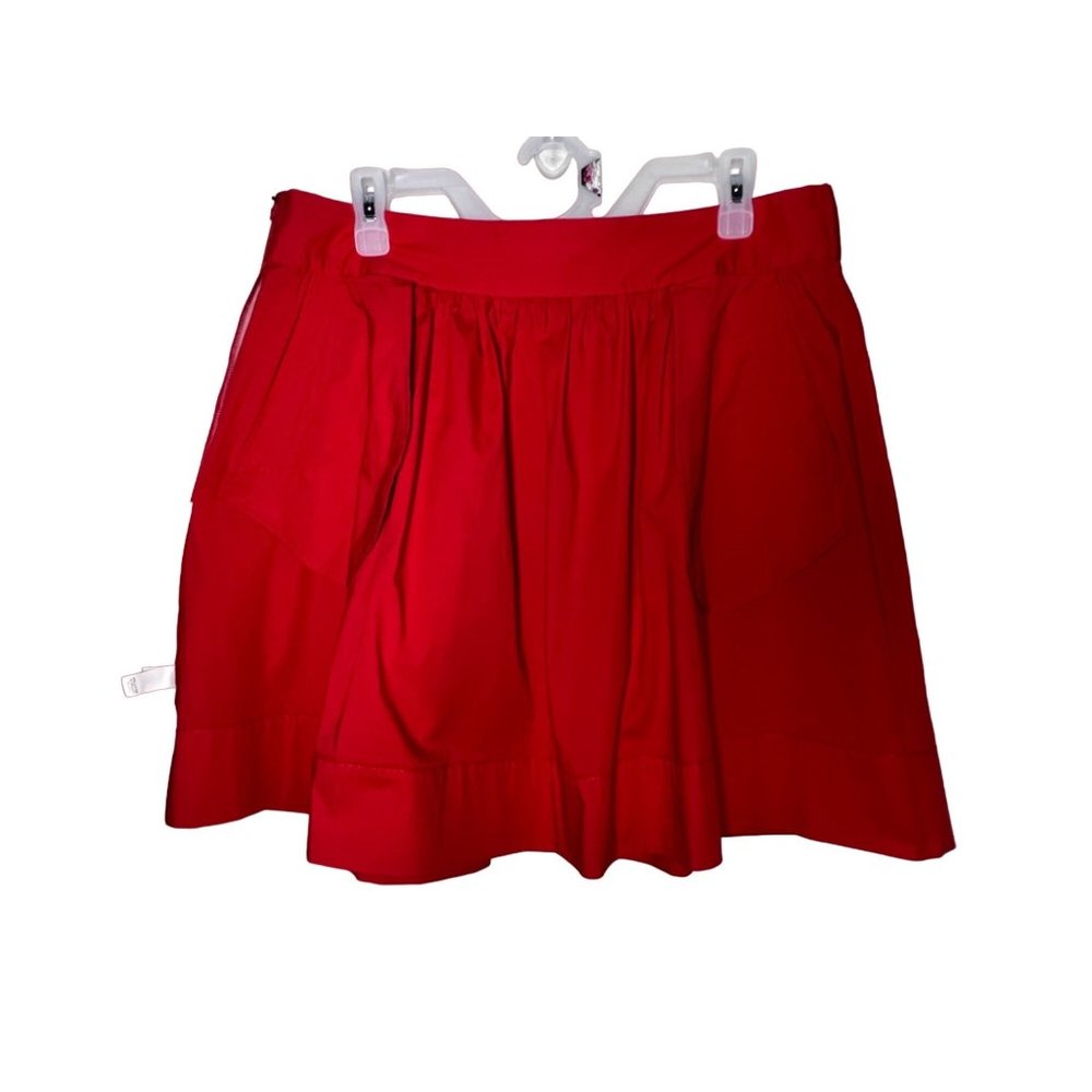 NWT Banana Republic A-Line imperial red short flowy skirt side pockets size 12 - Picture 12 of 16